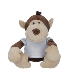 Zelf Bedrukken Pluchen Aap met T-Shirt 23cm