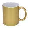 zelf bedrukken gouden glossy glittermok