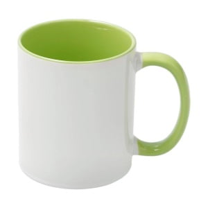 Zelf Bedrukken Mok groene binnenkant
