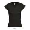 Zelf Bedrukken Dames T-Shirt V-Hals Zwart
