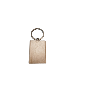 Sleutelhanger Hout Rechthoek Met uw eigen bedrukking