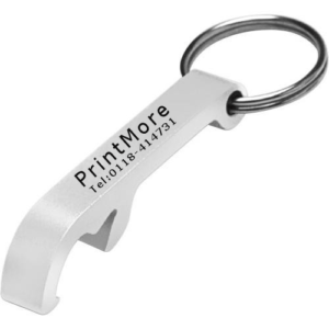 Sleutelhanger met flesopener Met uw eigen tekst