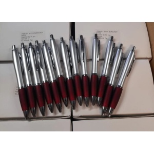 10 st. Promo Balpen Burgundy met bedrukking