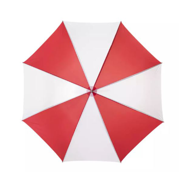 Paraplu The Karl Rood-Wit met eigen bedrukking - Afbeelding 2