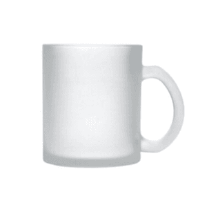 Mok mat glas met eigen gravering