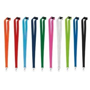 Keycord/Lanyard Met uw eigen bedrukking - Lichtblauw