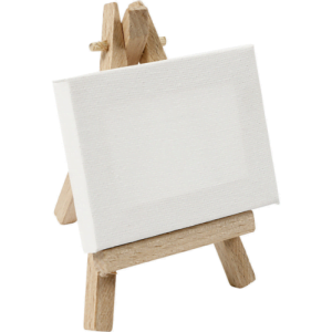 Zelf Bedrukken Canvas met ezel 6x8cm